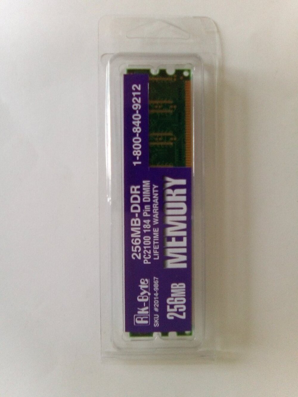 K-Byte 256MB DDR PC2100 184 Pin DIMM Memory RAM
